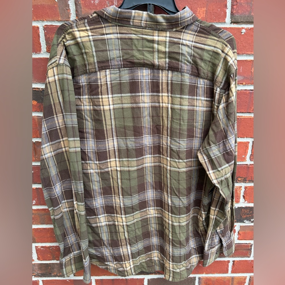 Timberland Mens Plaid Flannel Long Sleeve Button Down Short. Size XL - Picture 2 of 5